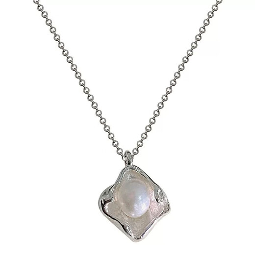 Gin Qianhui 999 Pure Silver Freshwater Pearl Necklace for Women 2025 New Pendant Light Luxury Valentine's Day Birthday Gift for Girlfriend Fenghelu Freshwater Pearl Necklace/925 Silver Valentine's Day Girl Gift/Rose Gift Box for Wife/With Jewelry Certificate