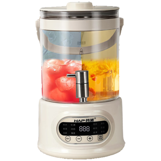 Korean style (HAP) health pot health bucket flower tea bucket faucet kettle tea maker teapot glass flower tea electric kettle 2.5L silicone-free 0 glue large capacity RC-Z825D28