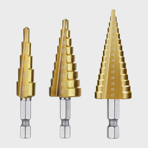 Vinoa pagoda drill bit reaming hole opener multi-functional stainless steel high hardness metal special punch imported from Germany super hard 4-32 straight groove sharp
