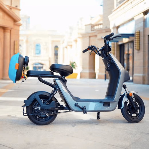 National Standard Elektrofahrzeug Kofferraum Little Turtle Queen Kofferrad Fahrrad Werkzeugkasten Aufbewahrungsbox Elektrofahrzeug Folie zurück 9928 Jazz Weiß + Streifenzubehör klein