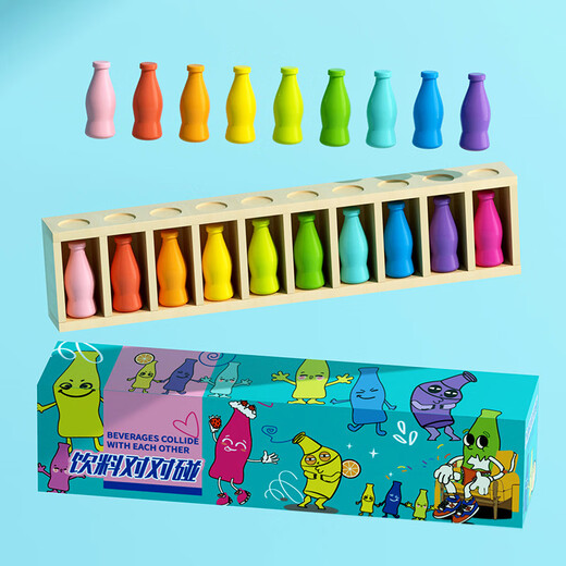 Qichun Fun Hagsing Bottle Game Drink Pare Touching Bottle Bottle Lids's Memoric Logic мышление рассуждения творческая настольная игра [20 бутылок + 1 коробка] 0,5 кг