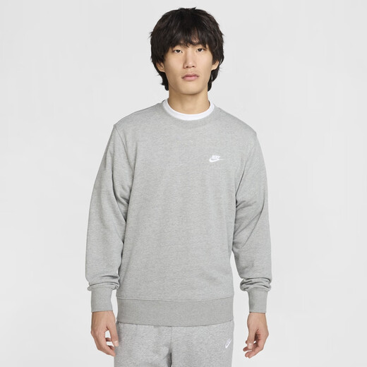 Nike (NIKE) official men's french trotter top round neck sweatshirt embroidered soft FUTURA comfortable FN3889 451 obsidian/white XL