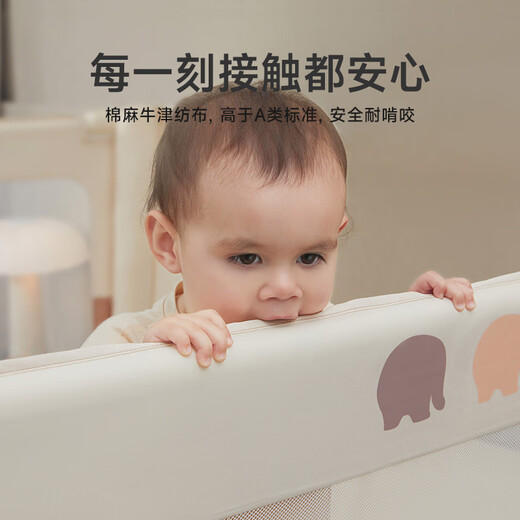Innotruth dreiseitiger Bett Zaun auf dem Bett Baby Zaun Sicherheitsbett Leitplanke Leitplanke Baby Anti-Fall-Schalldämpfer ohne Loch 1,8+2+2 Meter [Miao Xiaoxiang verbessertes Modell]
