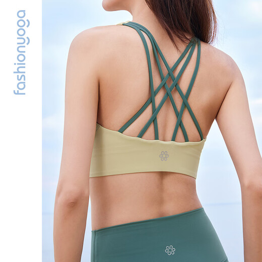 
Common sage yoga elegant cross beautiful back one cup BRA zero sense sports fitness breathable underwear women's top FY14110 Yunhuang M