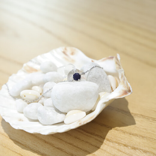 GEM STONE KING 1.1 carat sapphire bracelet for women 925 silver classic single colored gemstone bracelet for girlfriend’s birthday Christmas gift blue sapphire bracelet