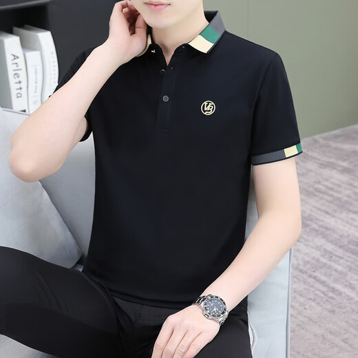 2025 nueva camiseta de manga corta camiseta de verano de la base de hombres de verano de polo para hombres de mangas casuales top 723 blancos m