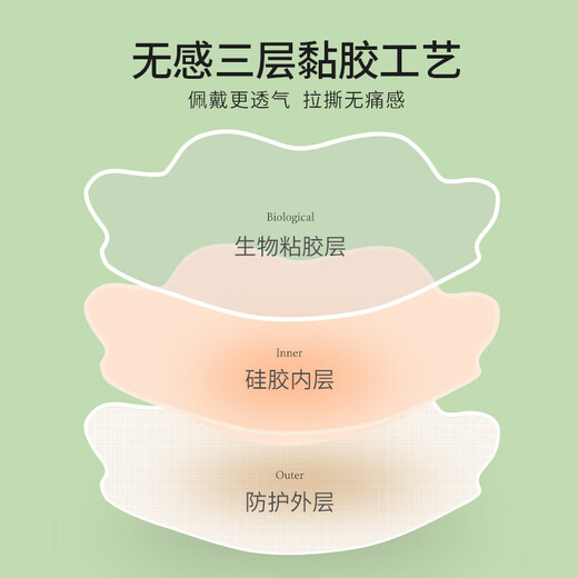 JCZS German silicone pull-up breast patch for women's wedding dress, push-up breast patch for spring and summer invisible underwear, anti-bulge sling, pull-up style 10cm, 2 pairs of circles/suitable for CD cup b