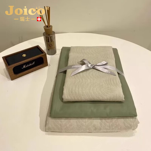 JOICO瑞士品牌轻奢贡缎100支全棉四件套A类婴儿级纯棉被套四季舒适床品 晓数栖春-定金 1.5/1.8 床单款 （被套200*230cm）