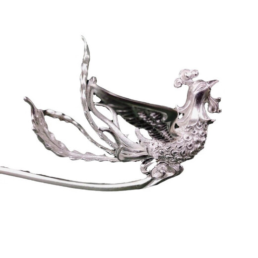 MHFDO old phoenix 999 pure gold phoenix hairpin original personalized design purely handmade phoenix hairpin hairpin plate phoenix hairpin golden style phoenix hairpin