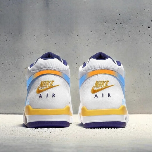 
Nike (NIKE) FlightLegacy White Blue Yellow Lakers Men's Basketball Shoes BQ4212FD9928 Official Flagship Authentic [BQ4212-102] 44.5