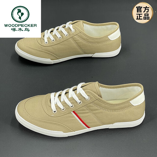 Pájaros carpinteros zapatos blancos para hombres en el verano bajo transpirable 2025 Nuevo estilo coreano casual hino suave de lienzo de lienzo de manejo plano blanco 9272 38