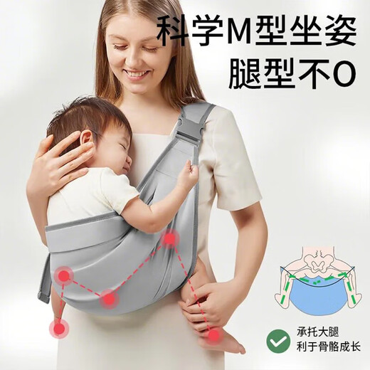 Bei Chuzhong-Reise Baby Einfache Artefakt Horizontal 0-3-6 Frontheld-Menstruationsprodukte Zweihandige kleine Baumwollgurte mit reinen Baumwolle, tragbare Netzbeutel