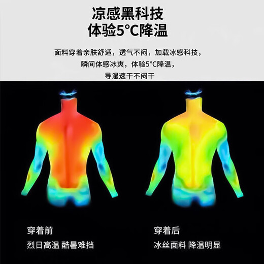 花花公子冰丝短袖t恤男士2025夏季新款薄款商务休闲POLO衫中老年运动套装 6629-黑色【短衣袖+短裤】 M 穿95-110斤