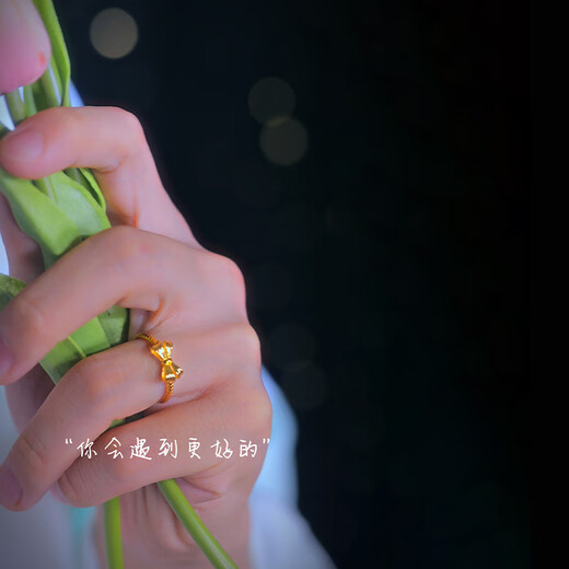 Shixi ancient Vietnamese sand gold bow ring for women with adjustable opening 999 simulated fake gold solid frosted gift box bow live sand gold ring. The main picture and video are all real shots. If not matched, refunds are guaranteed.