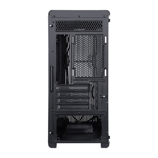 SAMA Kapibara M1 black desktop computer matx cooling main chassis with large air intake on the front panel/6 fan positions/240 water cooling positions/4 hard drive positions/Type-C reserved holes