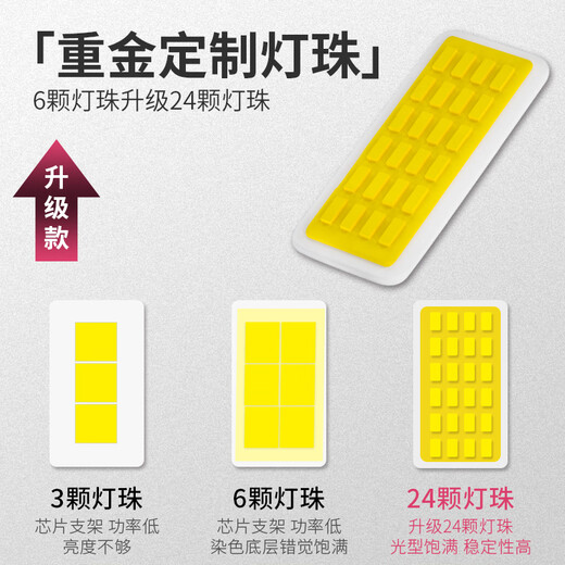 芒芒适用1416款传祺GA3S视界led前大灯远光近光车灯改装强光超亮 GA3S视界近光48灯大芯片灯 单支装