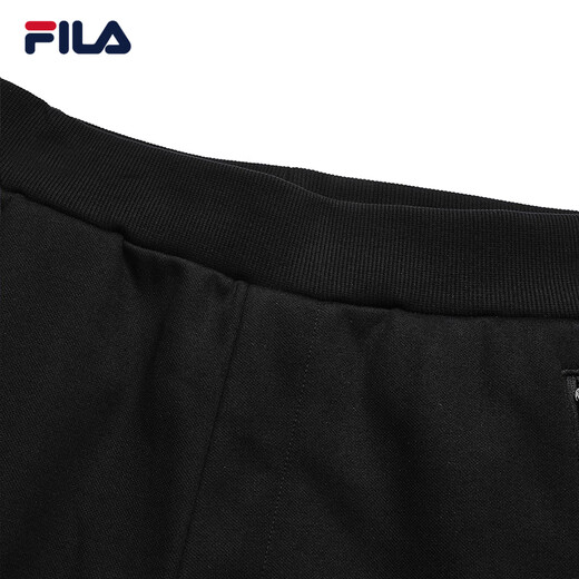 FILA official men's knitted trousers 2025 fashionable casual business commuting velvet casual pants