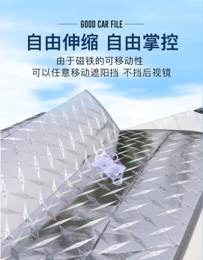 Manmang is suitable for Baimei Automobile Sunshade Insulation Sunshade Sunshade Thickened Front Sunshade Side Laser Front 14070cm