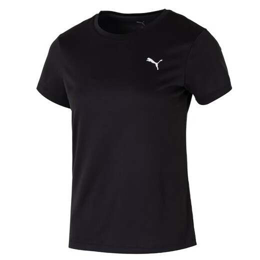 Puma (Puma) Anzug Frauenkleidung 2025 Sommer Fitness, die atmungsaktiven Sport-Kurzärmel-T-Shirt-T-Shirt-T-Shirt-T-Shirt-T-Shirt-Trainingshorts 2-teiliger 528393-01+685640-01 m läuft