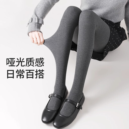 Catman 200g gray leggings for women for autumn and winter outer wear, gray micro-pressure slimming black non-falling thin velvet pantyhose