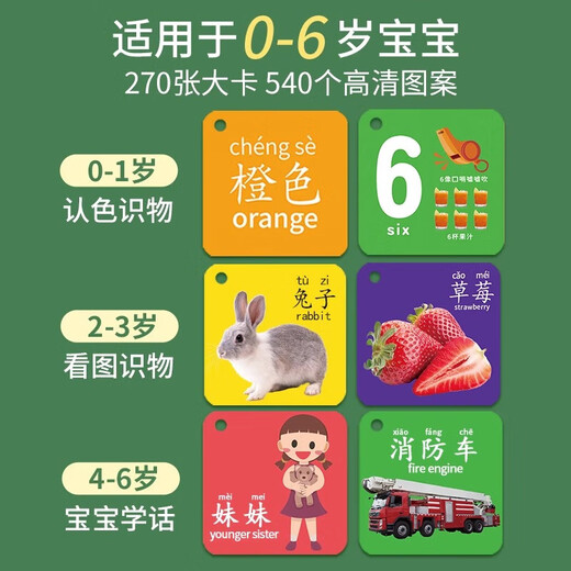 Animal Card Early Education Cognitive Enlightenment Book Children's Literacy Baby Look at Pictures and Identify Things Pictures Children's Digital Education Toys Look at Pictures and Identify Words