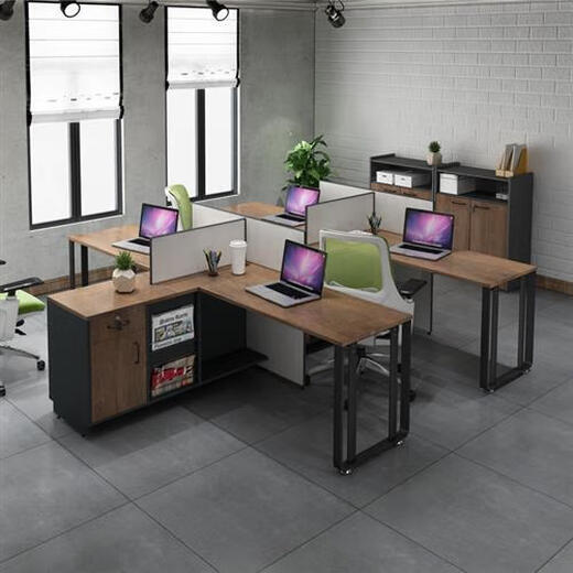 SANQIHU INDUSTRIAL WIND STACK Desk Card Spany Slot Card Sisio de cuatro personas 46 PARTICIÓN PARA PARCELA MOBILLADO MODERNO DE OFICINA Simple