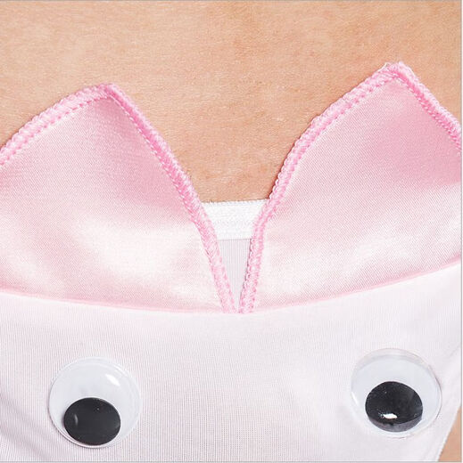 Men's underwear, sexy and personalized, cartoon pig underwear, role-playing crotchless thong, cute and passionate S-XXL