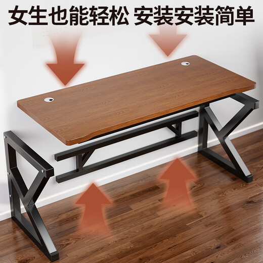 Quanpinwu solid wood computer desk home desktop e-sports game table learning office writing desk bedroom training long table