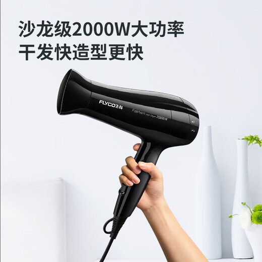 三选优品吹风机家用宿舍学生负离子护发电吹风机大风力官方2023款 飞科6296青春色1800w恒温 护发