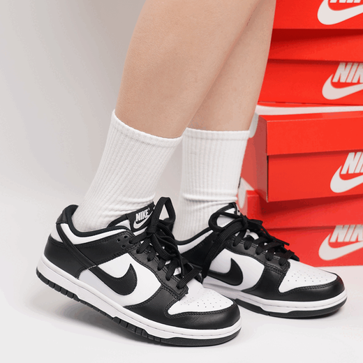 Nike (Nike) Nike Panda Shoes Dunk Черно-белая низкая топ-мужская и женская туфель