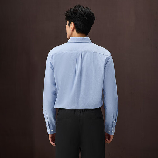 HLA Hailan House Shirt Automne Light Business Classic Series Pur Coton Chemise Grande Taille Homme Bleu Clair 67 L 175/96A Recommandé 149~160Jin Jin équivaut à 0,5 kg