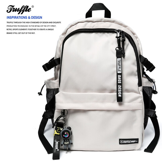 TRUFFLE workwear large capacity backpack for men, junior high school and high school school bag for women light travel computer travel backpack TFWD-classic black
