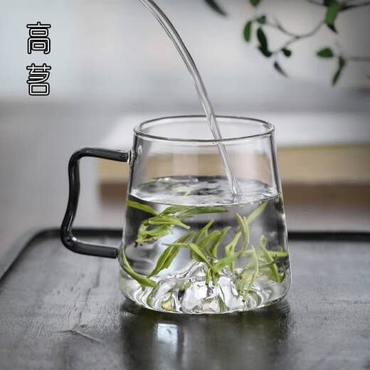 
Yunmao Japanese glass cup household large capacity water cup high temperature resistant summer thickened mountain green tea cup creative drinking water cup 9195 mountaineering cup 2