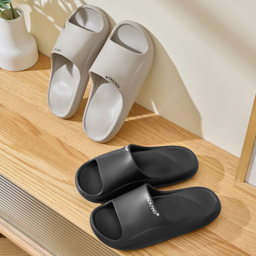 Aokang men's shit-stepping slippers for summer indoor home household bathroom bath non-slip thick-soled eva deodorant slippers
