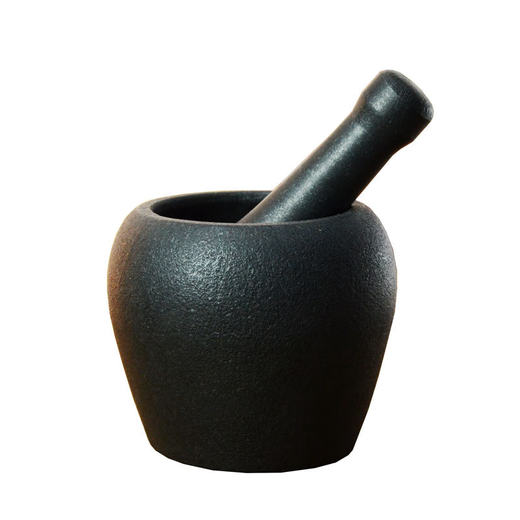 Youguan Wujin stone mortar, stone grinder, beating body, pounding jar, pounding garlic mortar, grinding and pounding, handmade stone nest Wujin stone mortar (plain) 16cm