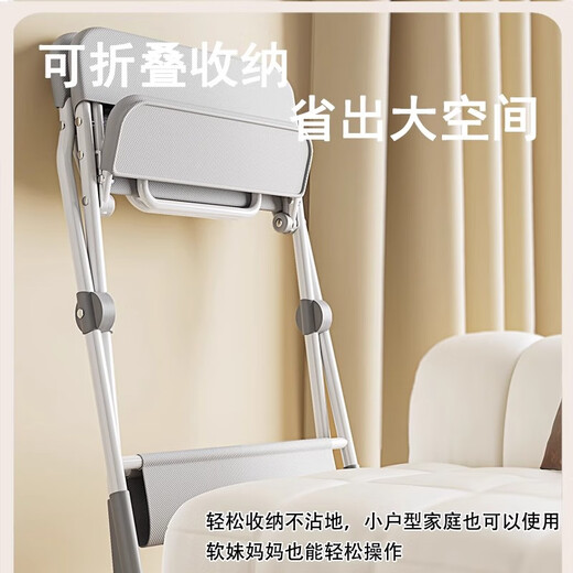 法兰加德国尿布台婴儿护理台新生宝宝洗澡换尿布多功能可折叠便携抚触台 新升级骨架-莫兰迪灰【PLUS升降