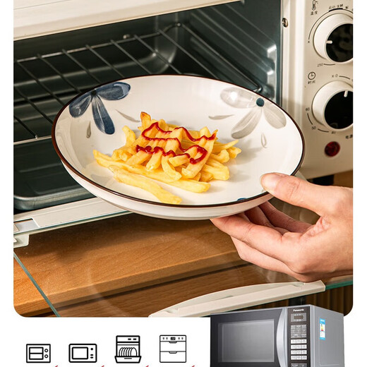 Small orchid ceramic bowl, underglaze color ceramic tableware, moving to new home, bowls, plates, chopsticks, bowls and plates set, 2 6-inch noodle bowls