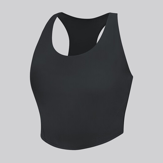 lululemon丨Ribbed Nulu Women's Ribbed Curved Hem Rear Open Vest LW1FLJS Graphite Gray L