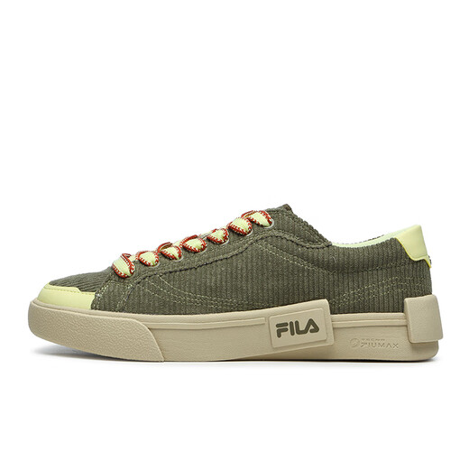 
FILA FUSION Fila Fashion Brand New Men's POP Lightweight Canvas Shoes Fashion Casual Shoes Concealed Green/Beige-CA 41
