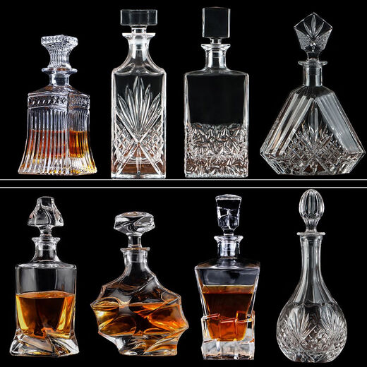 
European crystal glass wine bottle whiskey bottle foreign wine bottle wine glass with lid decanter wine utensil set wine pot 114-20115 set