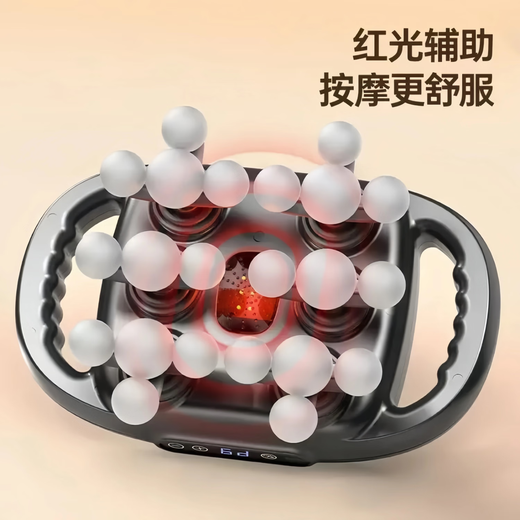 Chigo 22-head full-body fascia gun lumbar multi-functional shoulder and neck household fully automatic massager, standard 12-head gray