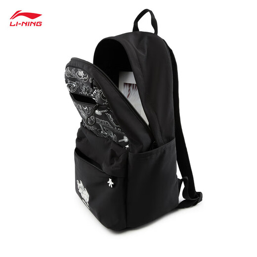 Li ning (li-ning) Disney Mickey Co-Branding 丨 Rucksack für Männer und Frauen gleiche Stil 25 neue Kapazität Trendy Sports-Rucksack für Schoolbag Black-1 F.