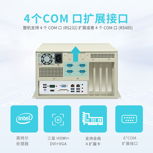 Yuechangsheng Zhuoling-micro mini embedded wall-mounted high-performance visual robot industrial computer 13th generation/i5-13400 8G memory + 1TB mechanical hard drive