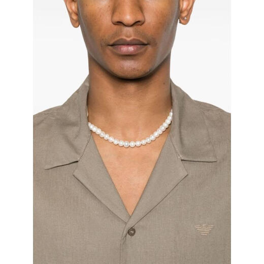 安普里奥·阿玛尼（Emporio Armani） 奢侈品 男士 EM000593AF12356/U6189 衬衫 卡其色 20 | L