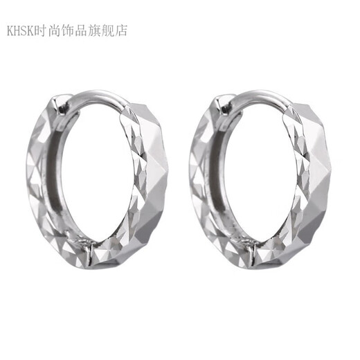 KHSK Old Phoenix 999 sterling silver pure silver earrings single handsome earring street versatile boy earrings birthday gift