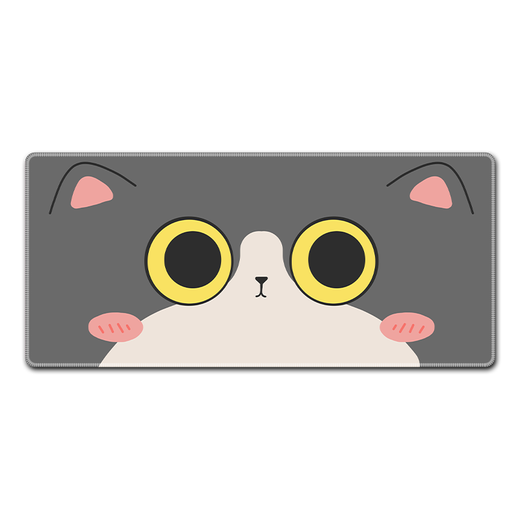 Ruqinlian einfach und niedlich Katzenmaus-Pad Super großer personalisierter schmutziger Arbeiter E-Sports Computer Schreibtischkissen Gummi-Keyboard-Pad glatt verdickte Schlosskanten Handgelenks-Pad kann 16782 angepasst werden [köstliche und glatte, verdickte Schließkante] Länge 800 mmx Breite 300 mmx Dicke 4mm 4mm