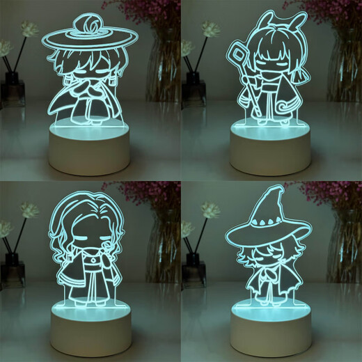 光遇周边小夜灯白鸟巫师虚荣花环初始公仔玩偶生日礼物小摆件 9923【猫猫】 【单色款】