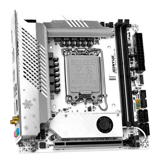 精粤H610/B760/Z690 Z790雪梦主板INTEL游戏主板/ITX主板 适配12100F/12400F/12600KF/14600KF单主板 精粤B760I Snow Dream D5主板