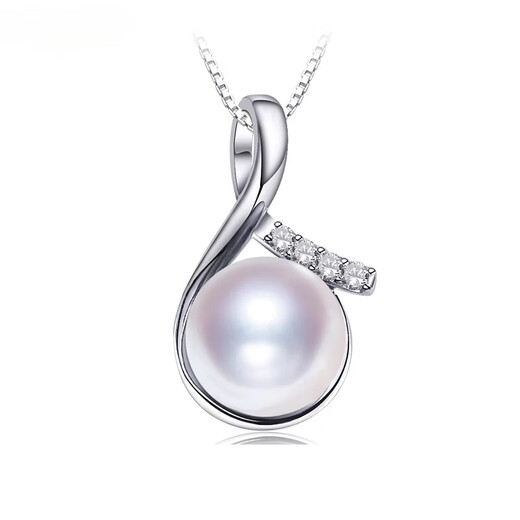 DL 1998 Fat Dong Lai Quality Pearl Pendant Single Pendant Freshwater Pearl Single Smart Simple Musical Note Design Necklace Women's Lock Minor Flaws 10-11mm