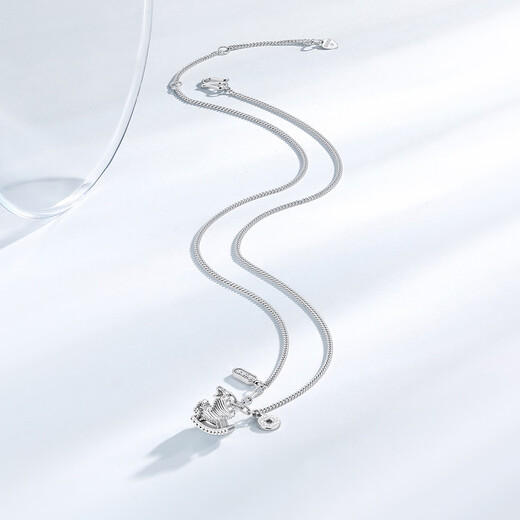 Trendy Acer Platinum PT950 Platinum Necklace Women's Set Chain Clavicle Chain Neck Ornament Birthday Gift Price Approximately 5.5g